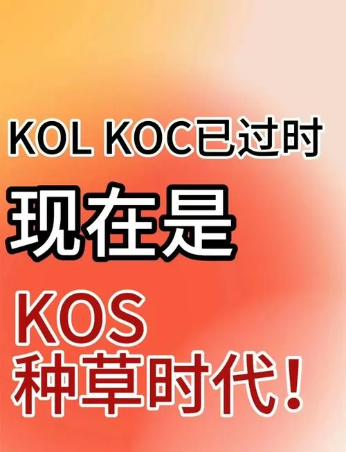 小红书kos账号