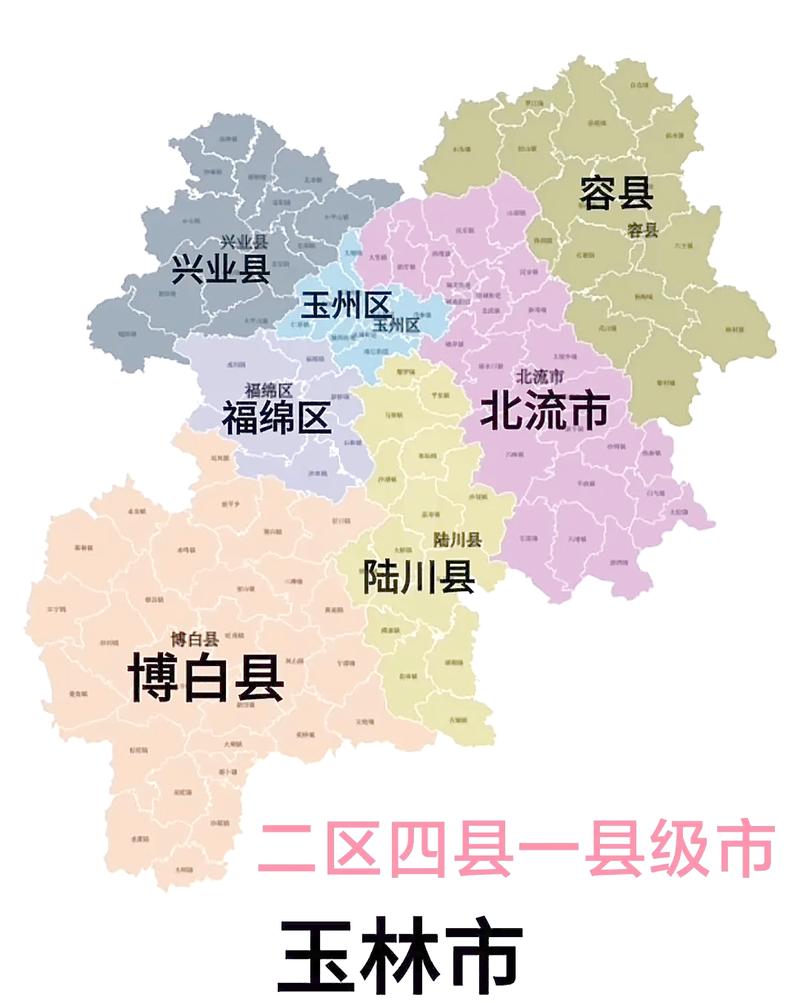 广西玉林地图缩略图