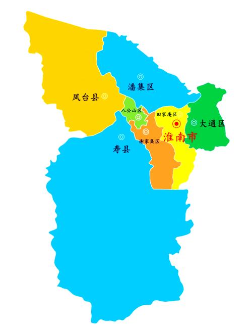 淮南市地图