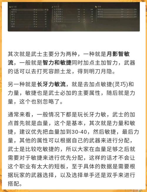老头环武士怎么加点艾尔登法环武士加点推荐