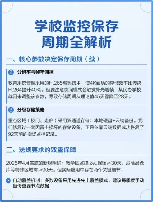 学校的监控录像一般保存多久截图