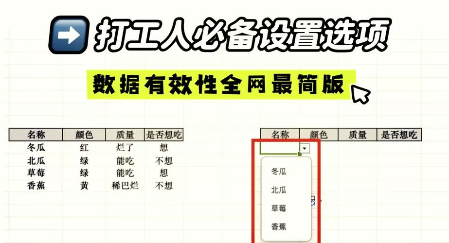 一个单元格内多个选项