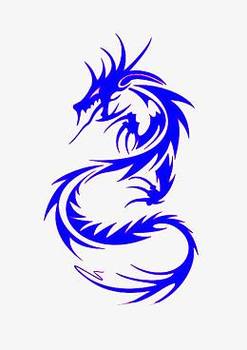 蓝色的龙