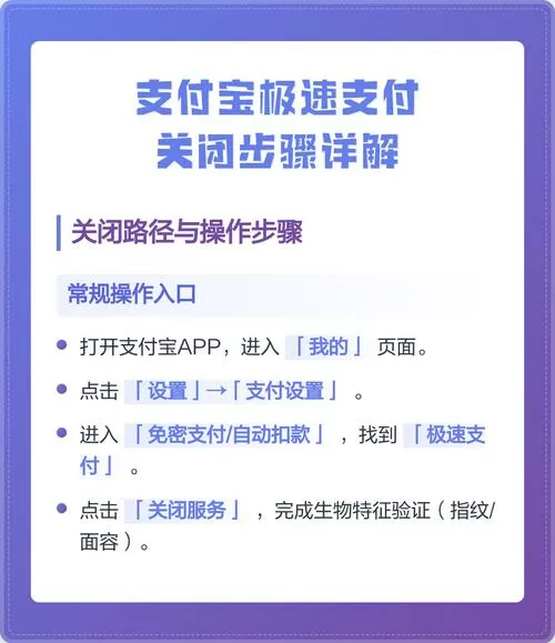怎么取消极速支付