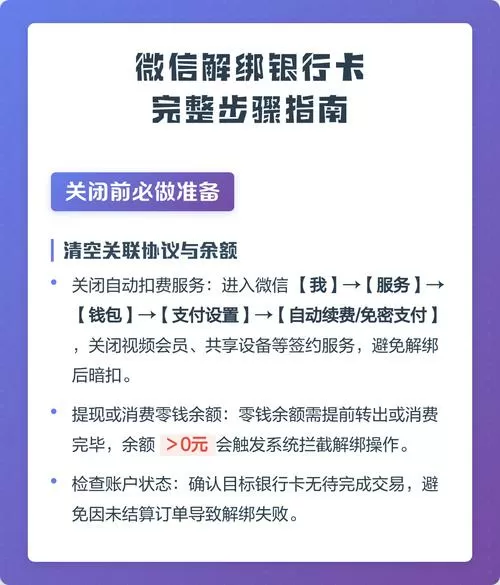 微信绑定父母的银行卡怎么解绑