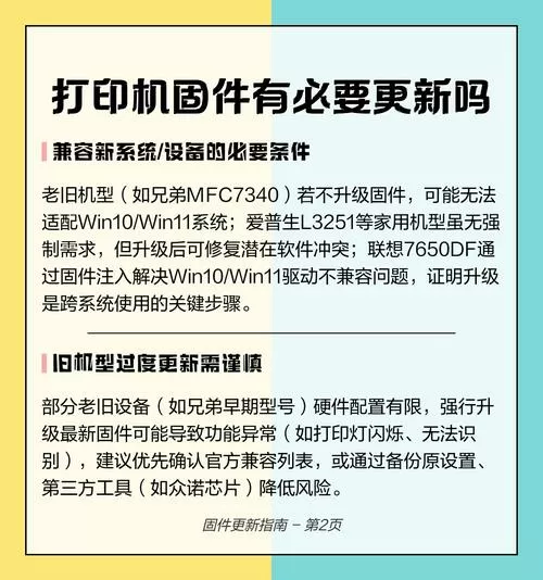 兄弟打印机固件更新要多久