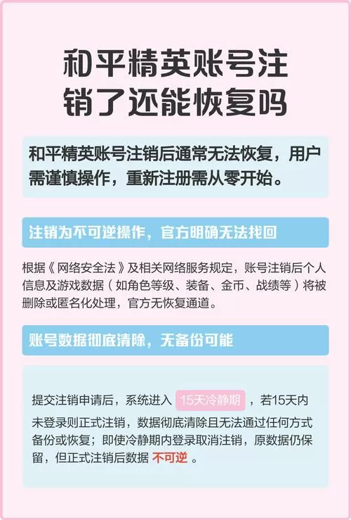 和平精英注销后还能恢复吗截图