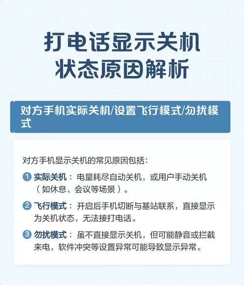 老年机打电话显示关机怎么回事