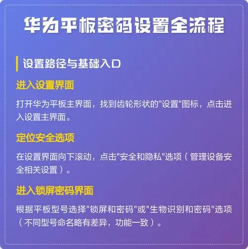 华为平板万能密码6位数解锁方法