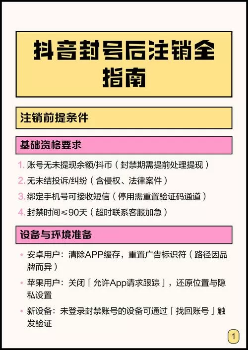 封号后怎么注销