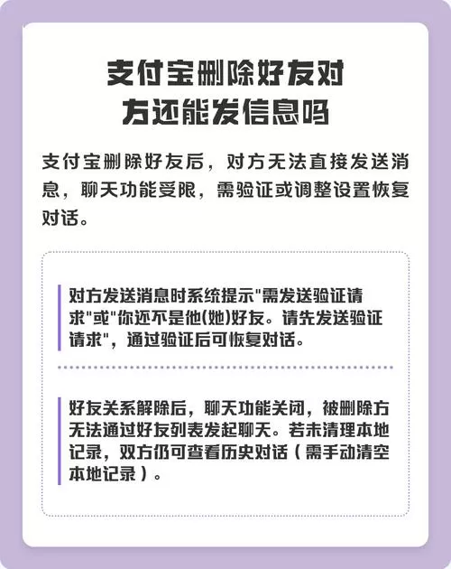 支付宝删除对方对方列表还会有吗