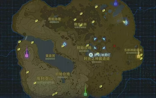 初始台地的19个呀哈哈位置