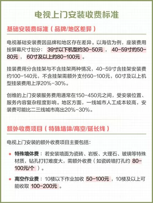 电视上门安装多少钱截图
