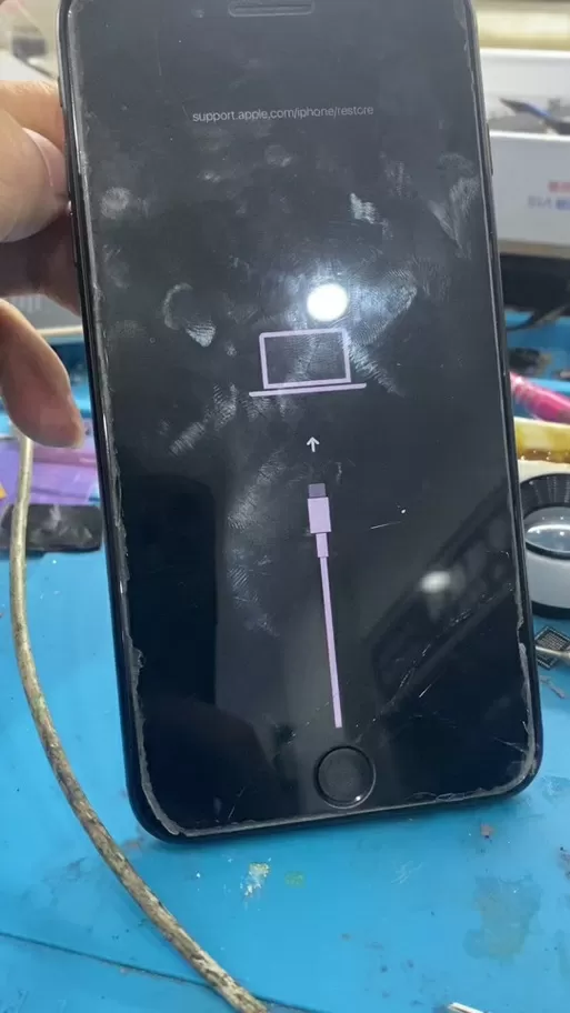 苹果开机显示一根数据线一个电脑
