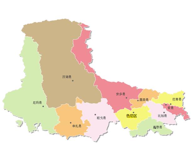 那曲市地图全图